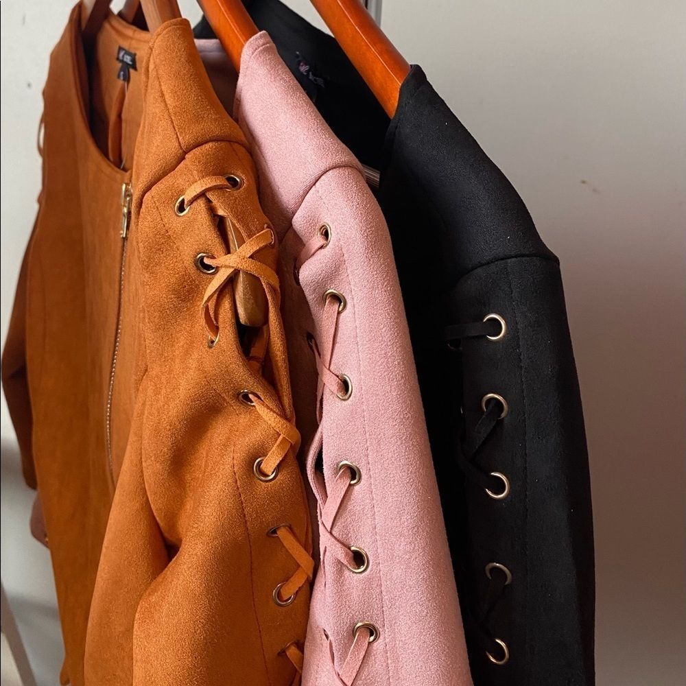 Faux Suede Moto jacket - Picture 4 of 4
